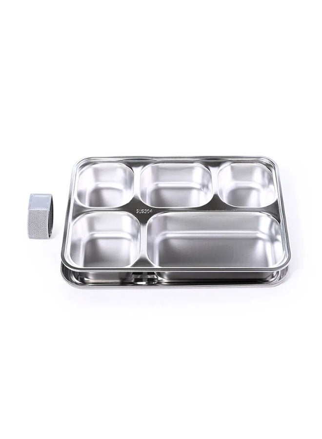 komax Rectangular food container divided into 5 compartments - Image 2